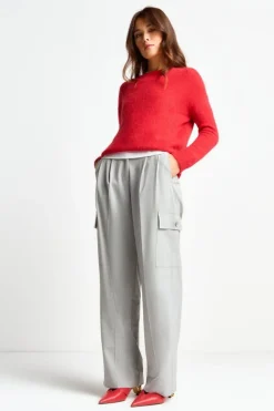 Rich & Royal Weite Hosen|Business Hosen<Anzughose Mit Cargo-Details