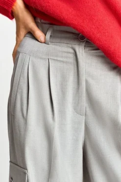 Rich & Royal Weite Hosen|Business Hosen<Anzughose Mit Cargo-Details