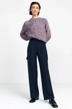 Rich & Royal Weite Hosen|Business Hosen<Anzughose Mit Cargo-Details