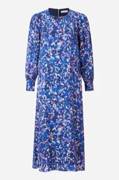 Rich & Royal Midikleider<Blaues Midikleid Mit Leo-Print midnight blue