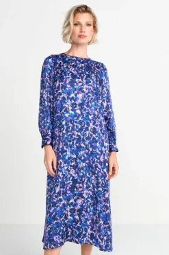 Rich & Royal Midikleider<Blaues Midikleid Mit Leo-Print midnight blue