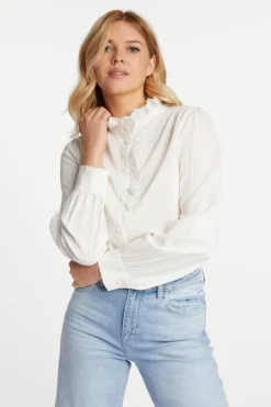 Rich & Royal Casual Blusen|Business Blusen<Bluse pearl white