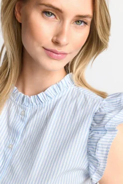 Rich & Royal Casual Blusen<Bluse cotton blue