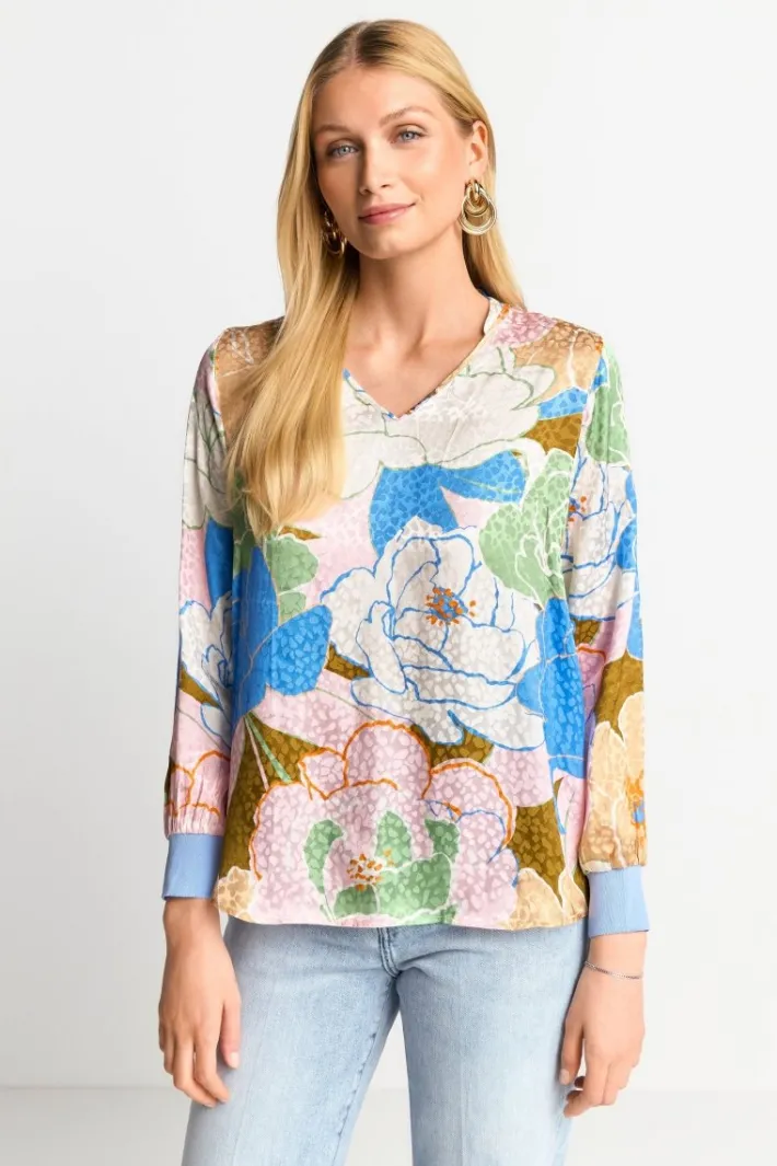 Rich & Royal Casual Blusen<Bluse Mit Floralem Print rose shadow