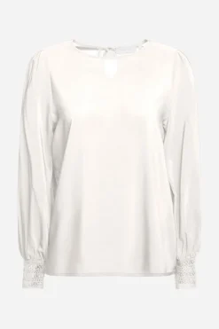 Rich & Royal Casual Blusen|Business Blusen<Bluse Mit Manschetten Aus Spitze