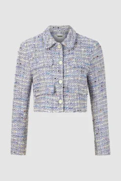 Rich & Royal Übergangsjacken|Bouclé-Jacken<Bouclé-Jacke french blue