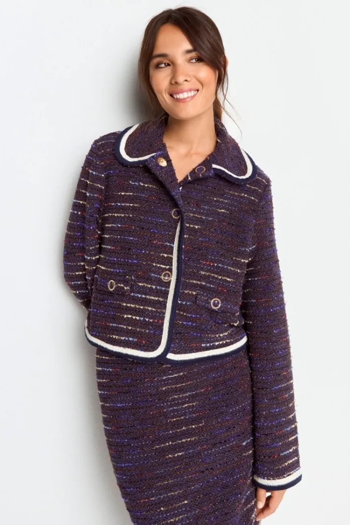 Rich & Royal Übergangsjacken|Bouclé-Jacken<Bouclé-Jacke Mit Bubikragen original