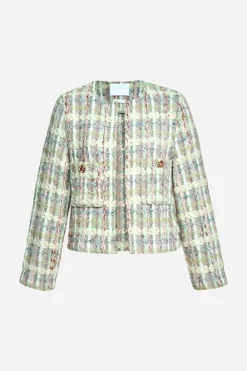 Rich & Royal Übergangsjacken|Bouclé-Jacken<Bouclé-Jacke Mit Rundhalsausschnitt