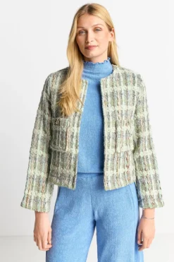 Rich & Royal Übergangsjacken|Bouclé-Jacken<Bouclé-Jacke Mit Rundhalsausschnitt
