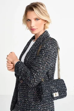 Rich & Royal Accessoires<Bouclé-Tasche Mit Goldkette midnight blue