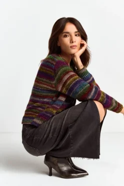 Rich & Royal Cardigans<Cardigan Mit Bunten Kristallknöpfen original