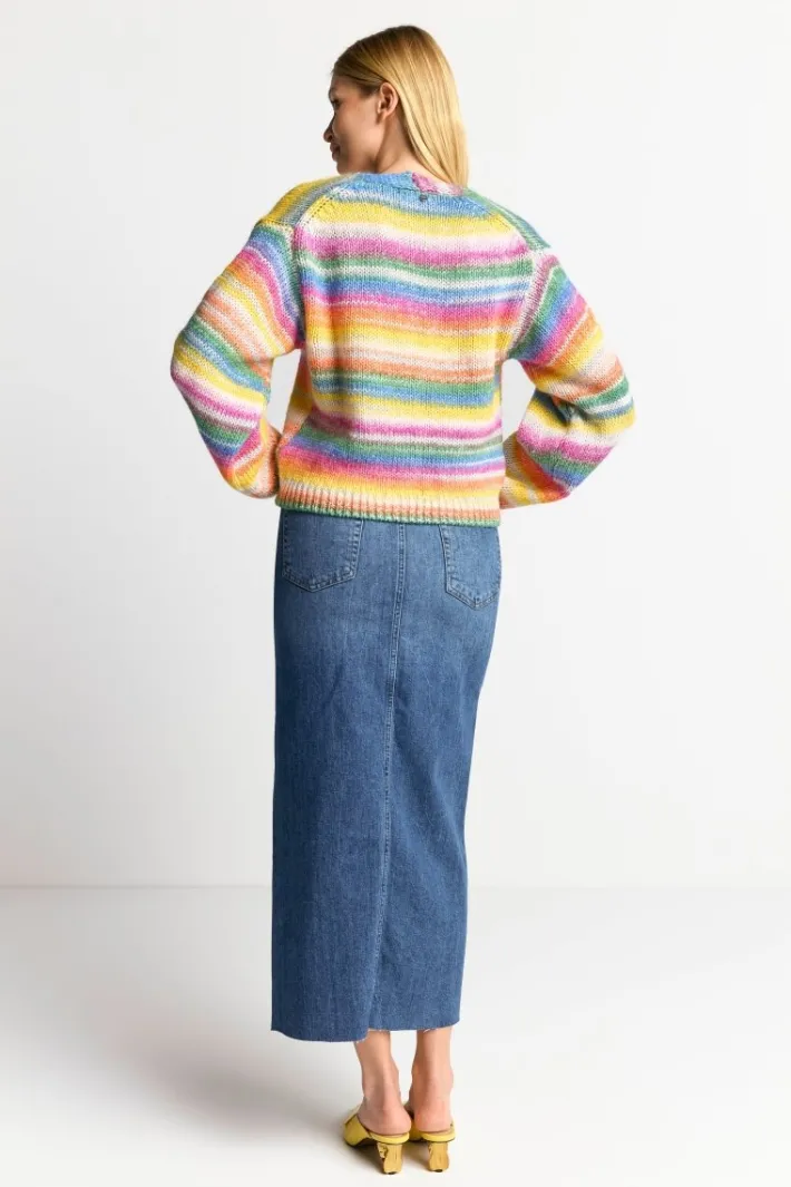 Rich & Royal Cardigans<Cardigan Mit Perlmuttknöpfen cruise blue