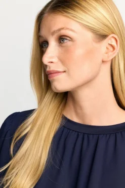 Rich & Royal Casual Blusen<Chiffonbluse Mit Rundhalsausschnitt