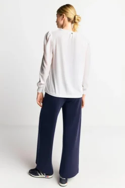 Rich & Royal Casual Blusen<Chiffonbluse Mit Rundhalsausschnitt