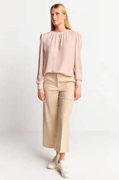 Rich & Royal Casual Blusen<Chiffonbluse Mit Rundhalsausschnitt