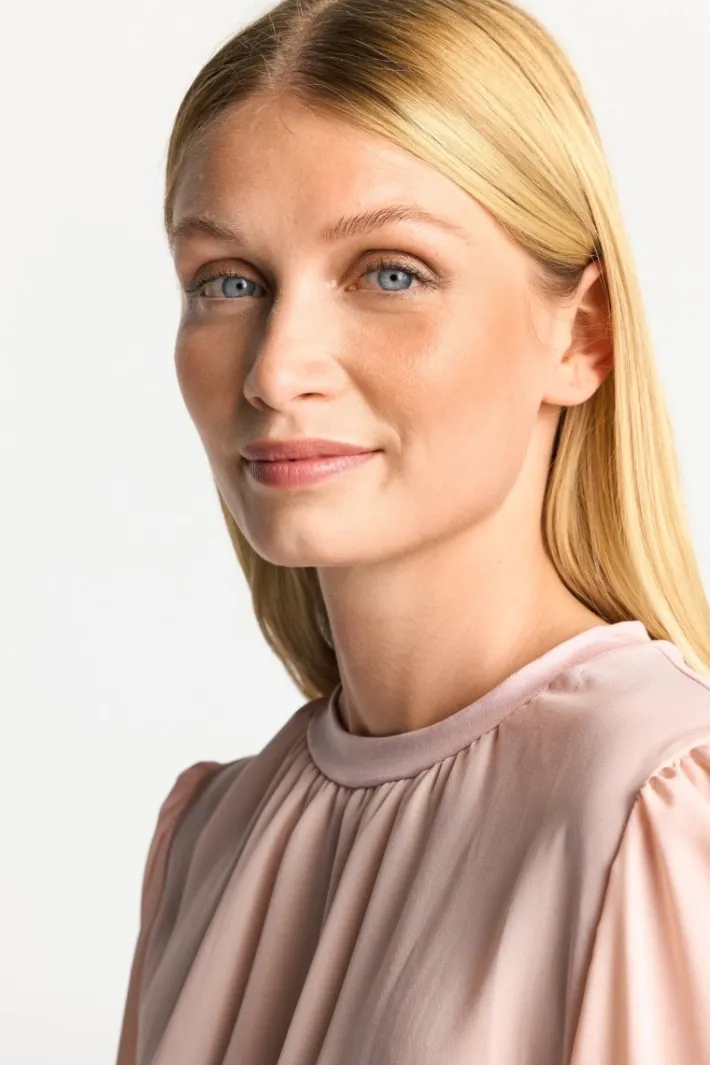 Rich & Royal Casual Blusen<Chiffonbluse Mit Rundhalsausschnitt