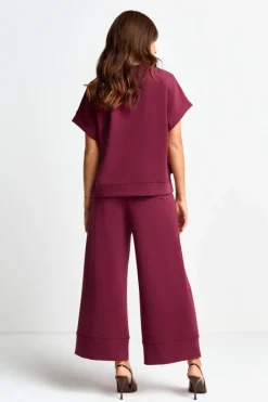 Rich & Royal Weite Hosen<Culotte Aus Supersoftem Jersey ruby red