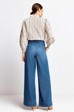 Rich & Royal Wide Leg<Denim denim blue