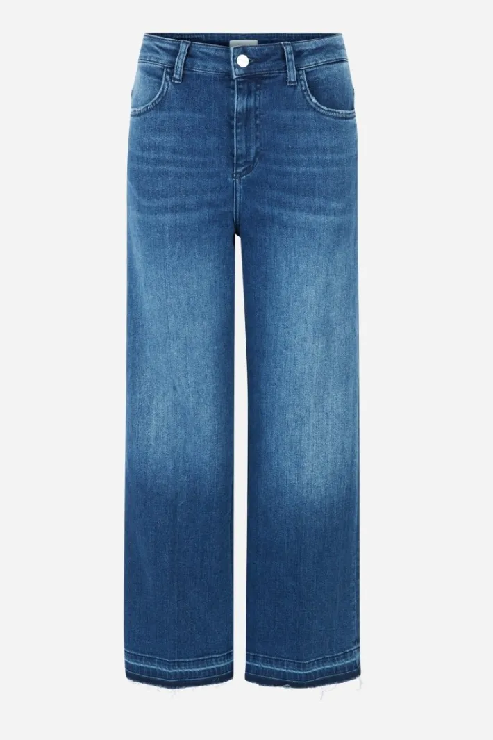 Rich & Royal Wide Leg<Denim Mit Ausgefranstem Saum denim blue