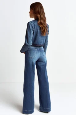 Rich & Royal Übergangsjacken|Casual Blazer<Denim-Jacke Mit Zierborten denim blue