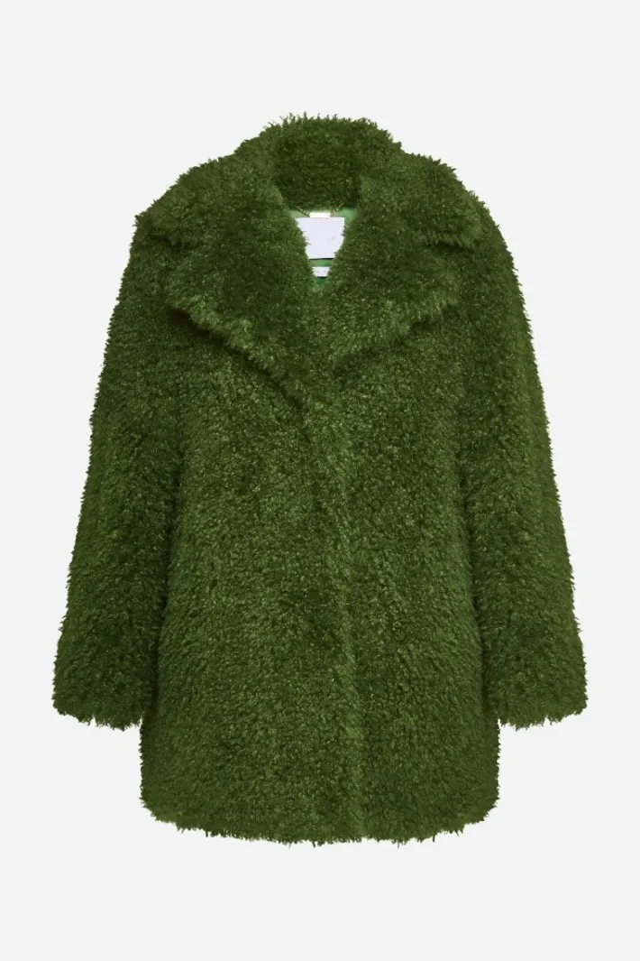 Rich & Royal Felljacken<Fake Fur Mantel matcha