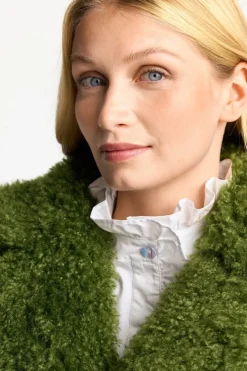 Rich & Royal Felljacken<Fake Fur Mantel matcha