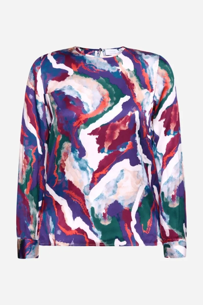 Rich & Royal Casual Blusen<Fließende Schlupfbluse ruby red