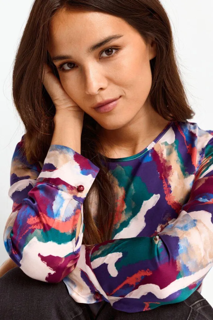 Rich & Royal Casual Blusen<Fließende Schlupfbluse ruby red