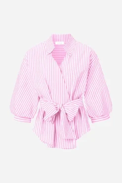 Rich & Royal Casual Blusen<Gestreifte Wickelbluse