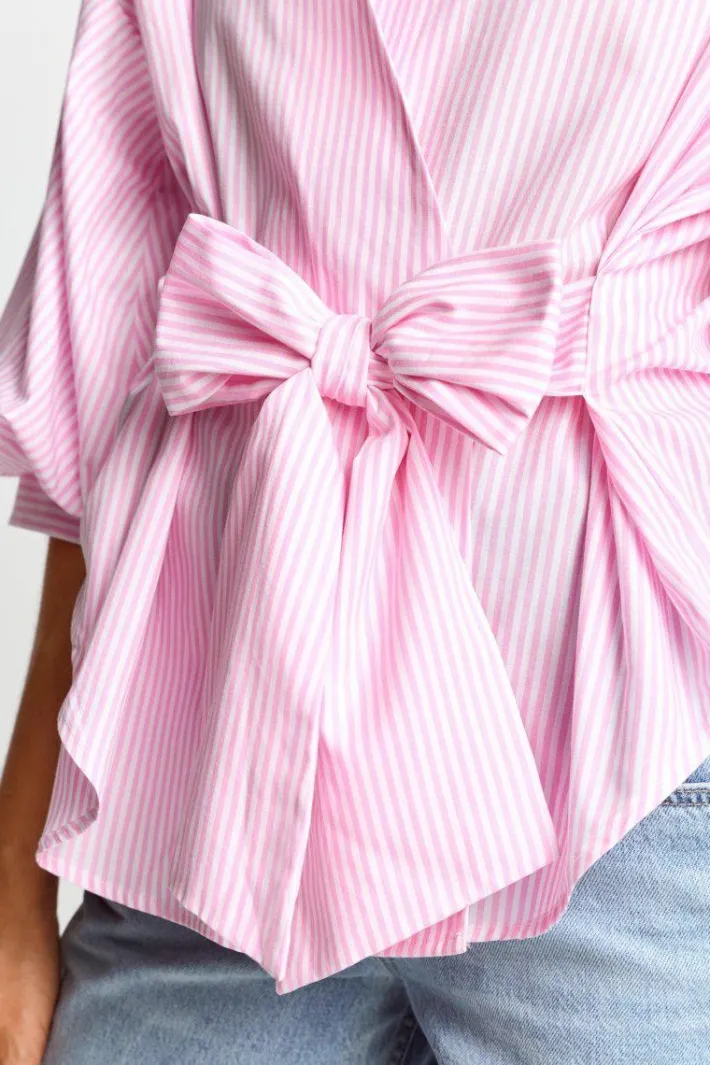 Rich & Royal Casual Blusen<Gestreifte Wickelbluse