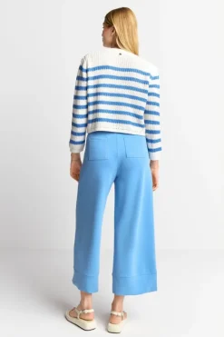 Rich & Royal Cardigans<Gestreifter Cardigan Mit Kristallknöpfen cruise blue