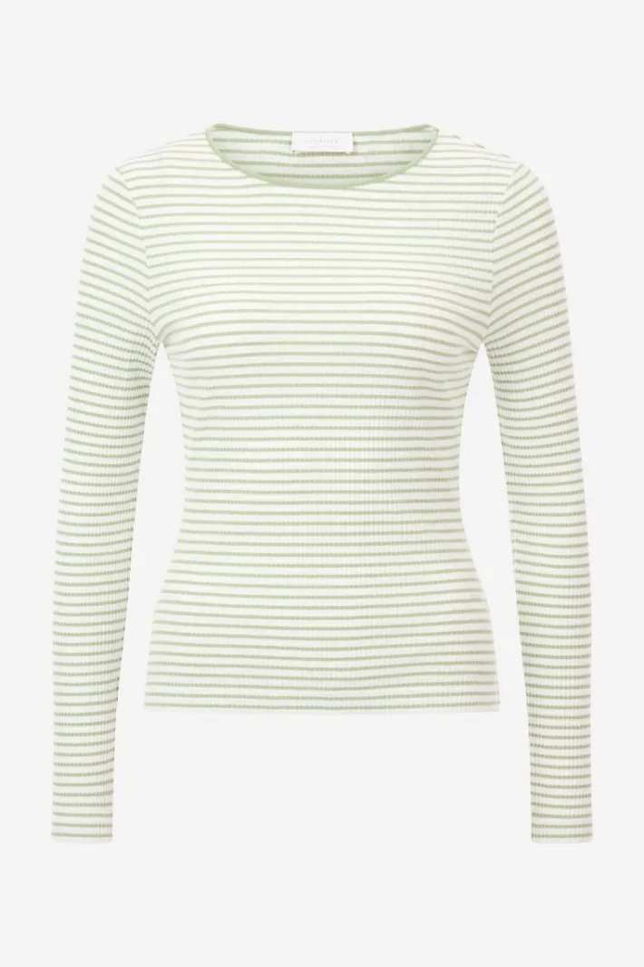 Rich & Royal Longsleeves<Gestreiftes Rib-Longsleeve