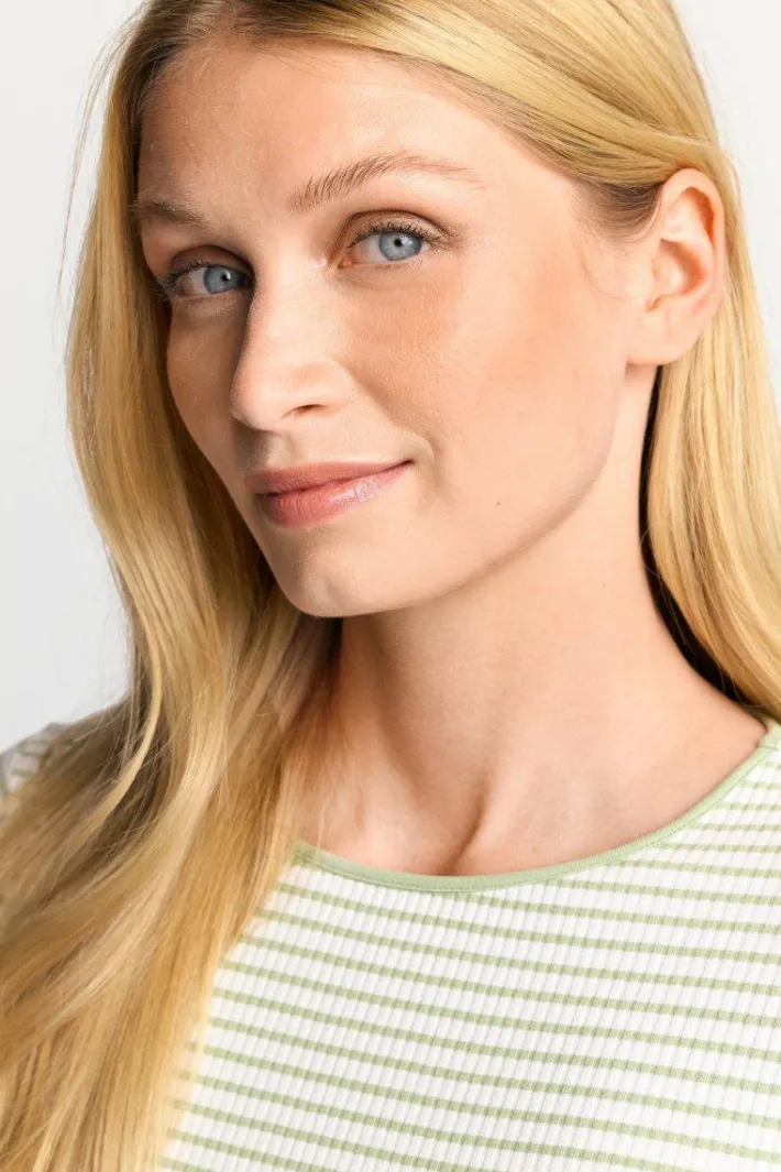 Rich & Royal Longsleeves<Gestreiftes Rib-Longsleeve