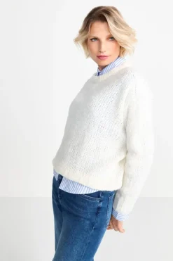 Rich & Royal Pullover<Grobstrickpullover Mit Rundhalsausschnitt