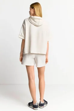 Rich & Royal Sweat<Hoodie Aus Supersoftem Jersey pearl white