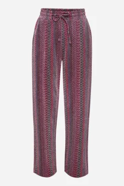 Rich & Royal Schmale Hosen<Hose Mit Glitzereffekt ruby red