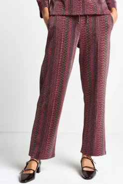 Rich & Royal Schmale Hosen<Hose Mit Glitzereffekt ruby red