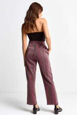 Rich & Royal Schmale Hosen<Hose Mit Glitzereffekt ruby red