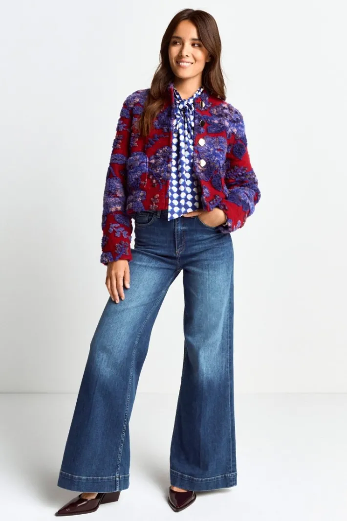 Rich & Royal Felljacken|Übergangsjacken<Jacke Mit Floralem Muster ruby red