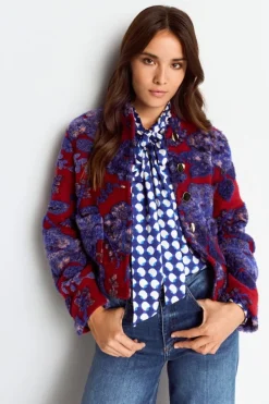 Rich & Royal Felljacken|Übergangsjacken<Jacke Mit Floralem Muster ruby red