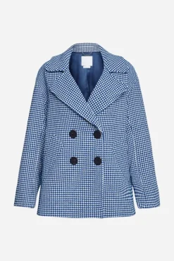 Rich & Royal Übergangsjacken<Jacke Mit Hahnentrittmuster sapphire blue