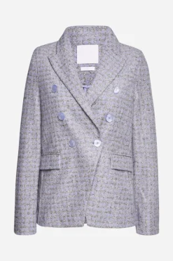Rich & Royal Casual Blazer|Business Blazer<Karierter Wollblazer Mit Reverskragen cruise blue