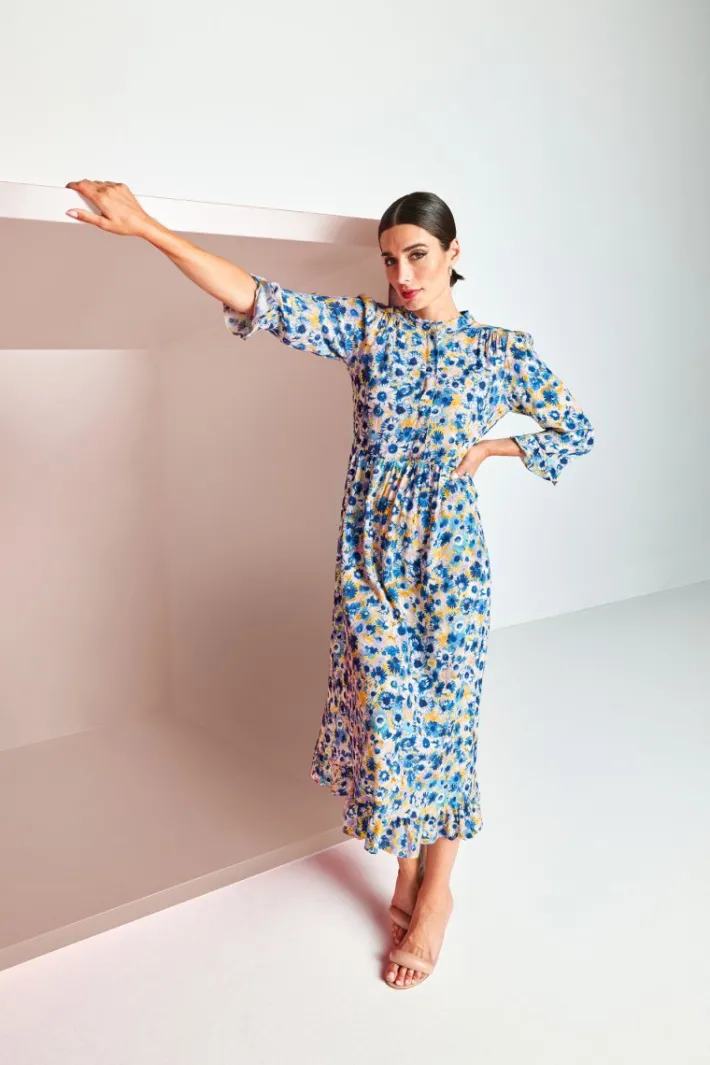 Rich & Royal Midikleider<Kleid arctic blue