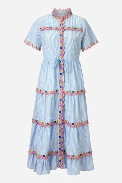 Rich & Royal Midikleider<Kleid cotton blue