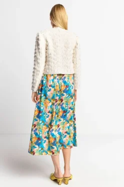 Rich & Royal Übergangsjacken|Casual Blazer<Kurze Jacke Mit Fransiger Struktur pearl white