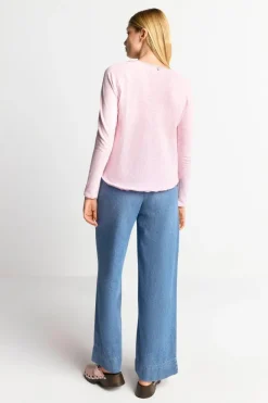 Rich & Royal Longsleeves<Longsleeve Aus Baumwolle Mit Offenen Kanten