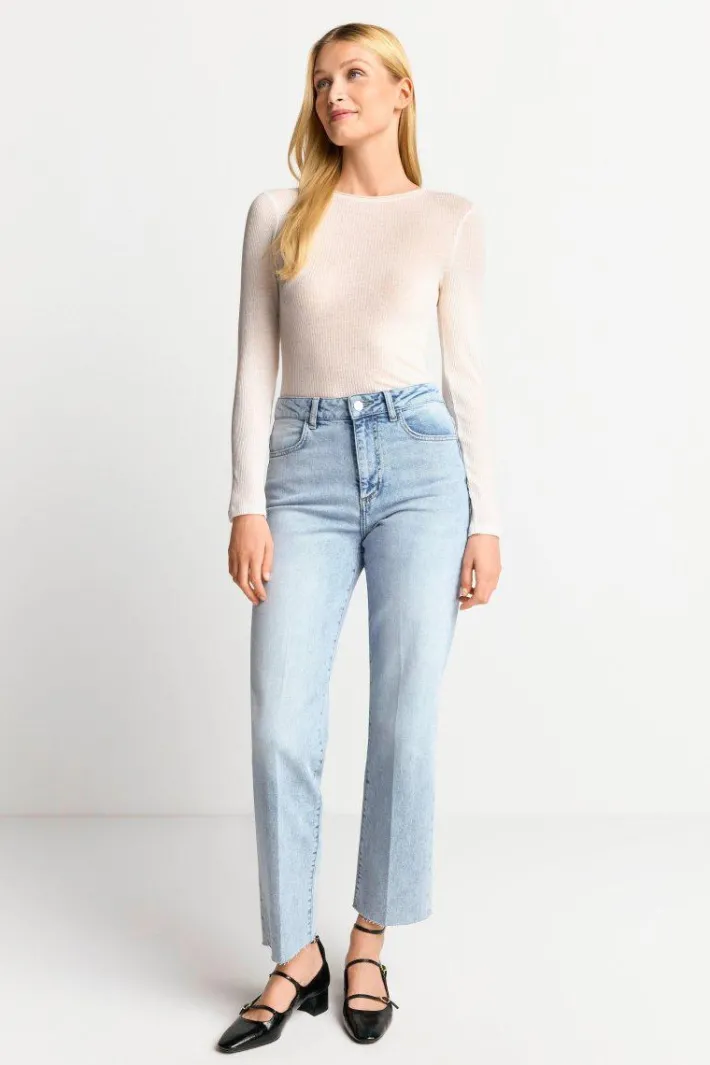 Rich & Royal Longsleeves<Longsleeve Aus Wollmix pearl white