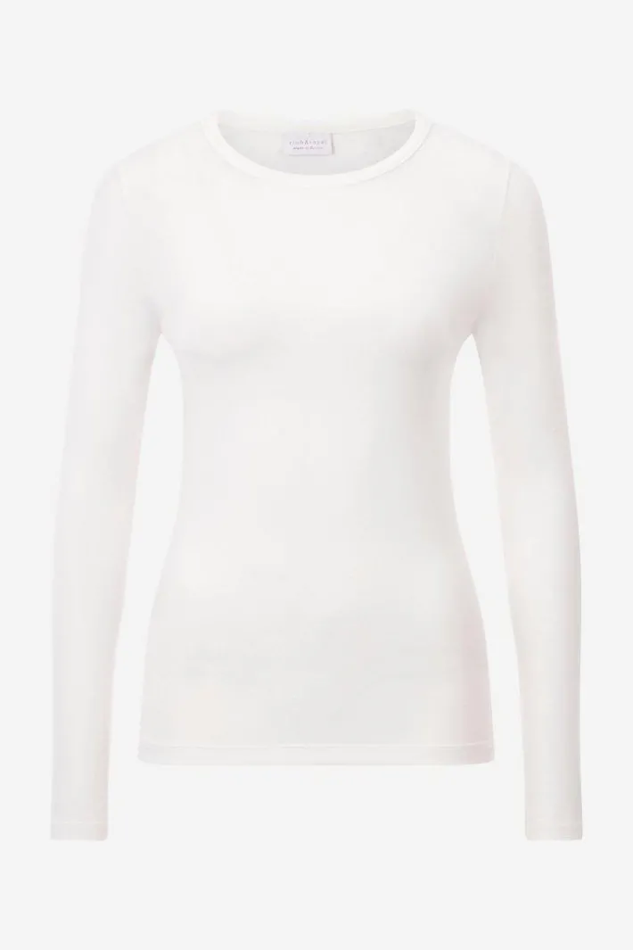 Rich & Royal Longsleeves<Longsleeve Im Bodycon-Schnitt pearl white