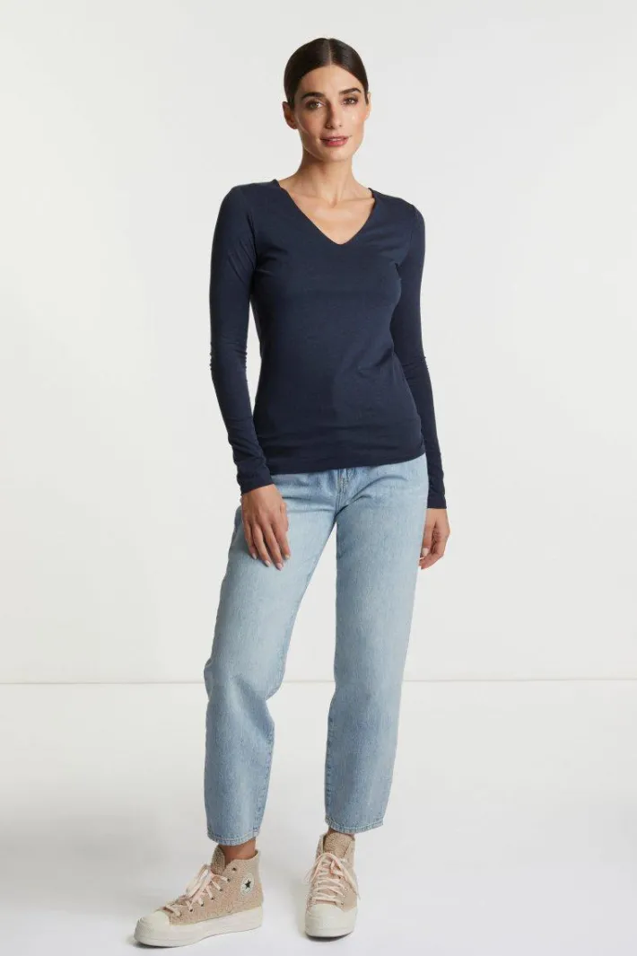 Rich & Royal Longsleeves<Longsleeve Mit V-Neck