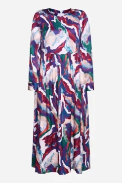 Rich & Royal Midikleider<Midikleid Mit Abstraktem Print ruby red